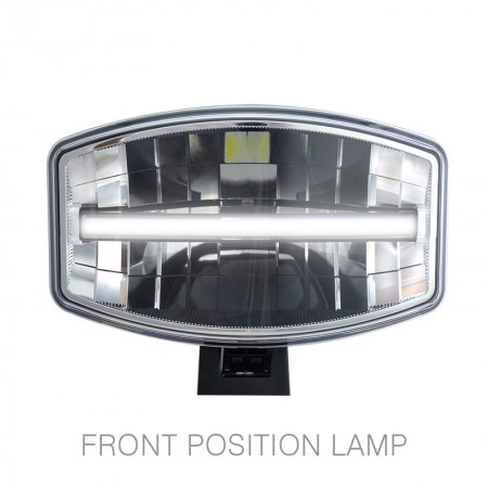 Oval LED Driving Lamp with Integrated Front Position Lamp